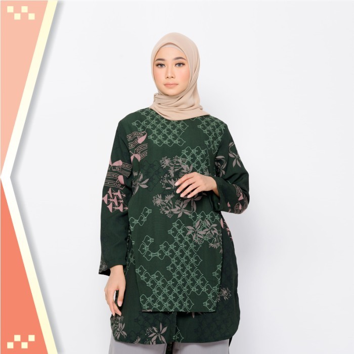 Termurah Tunik Keren / ZM Zaskia Mecca - Gina Emerald Tunik - Jelita Indonesia - Palembang - M
