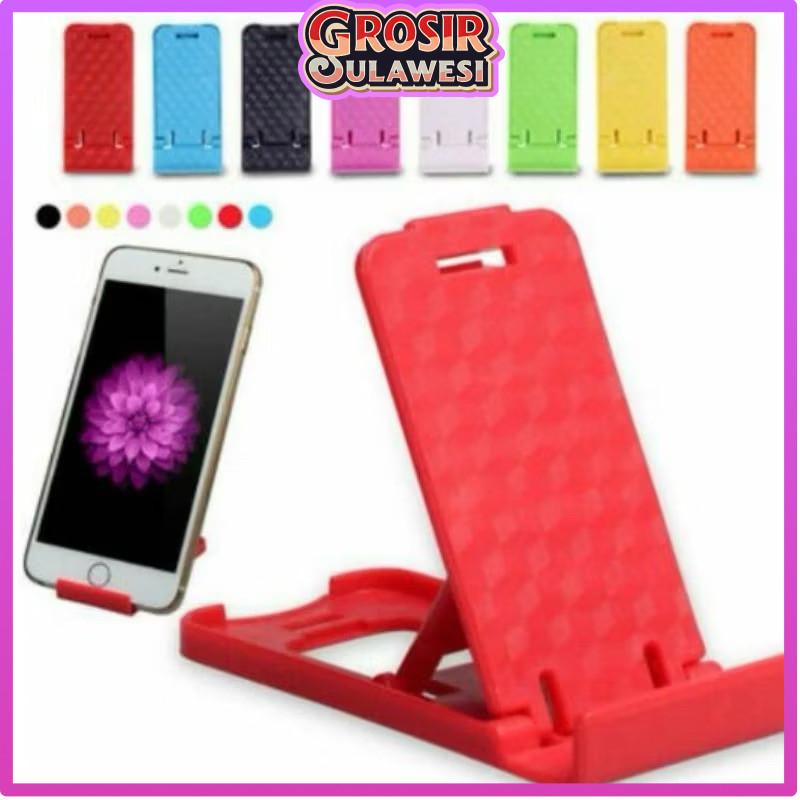 COD MAKASSAR  DUDUKAN HANDPHONE LIPAT / STAND HP TABLET / HOLDER UNIVERSAL / KURSI HP
