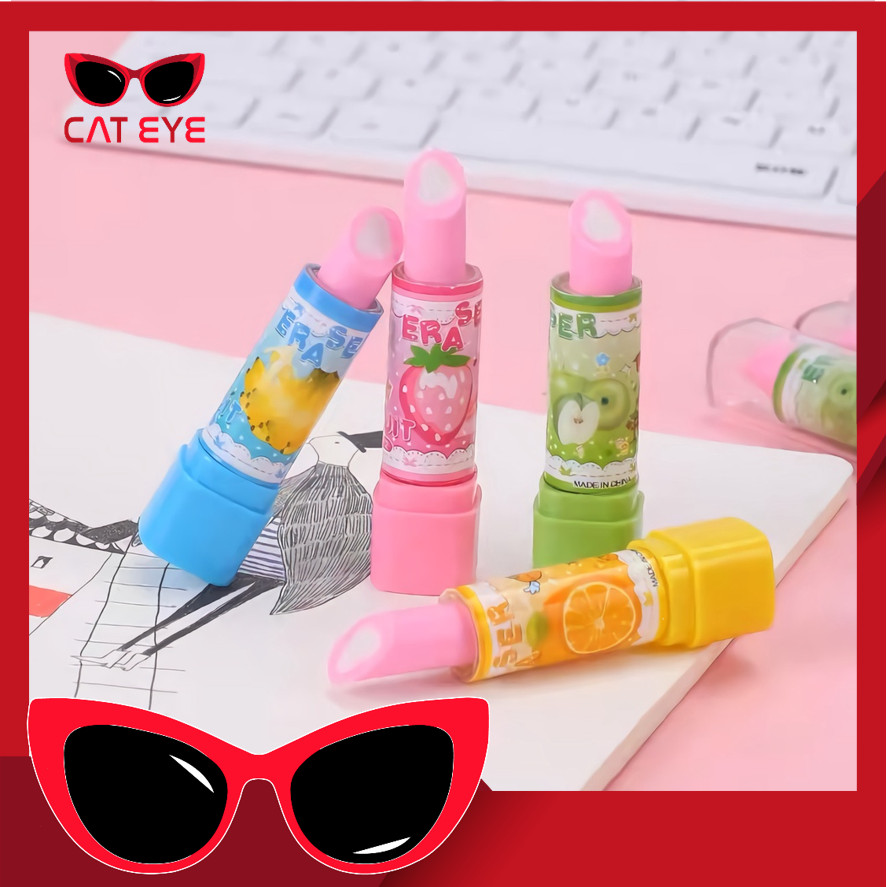

PROMO - S5671 Penghapus Bentuk Lipstik Beauty / Penghapus Pensil Bentuk Lipstik Warna Warni / Penghapus Pensil model Lipstik
