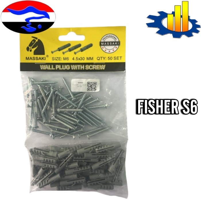 FISHER DAN SEKRUP UKURAN S6