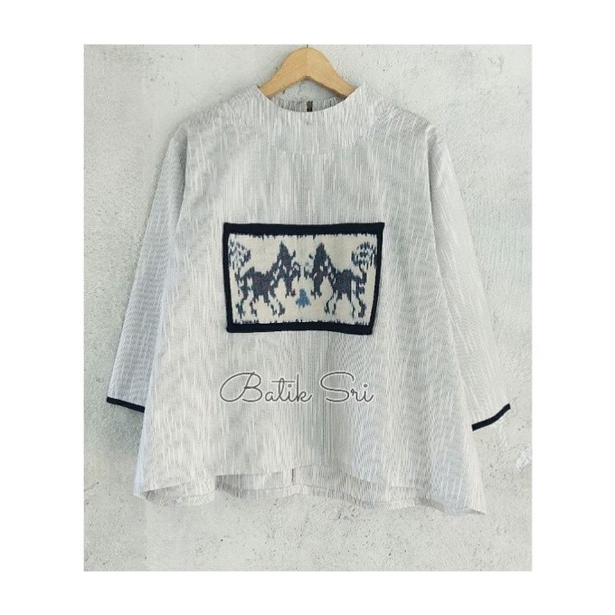 LURIK senja lurik atasan wanita baju kantoran