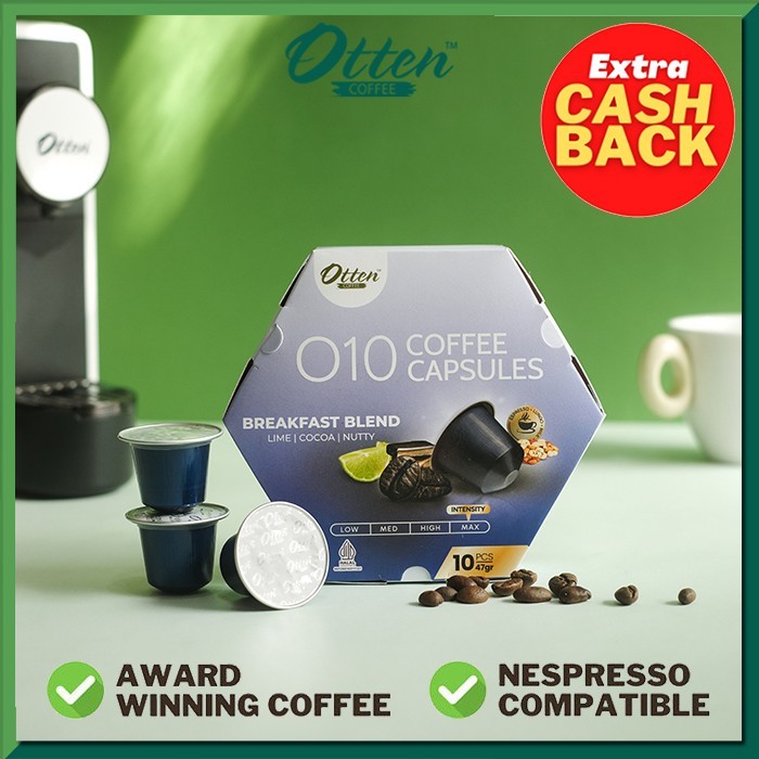 

[PROMO] Kopi Kapsul - O10 Breakfast Blend Coffee Capsule | Kapsul Nespresso Compatible - Otten Coffee Capsules