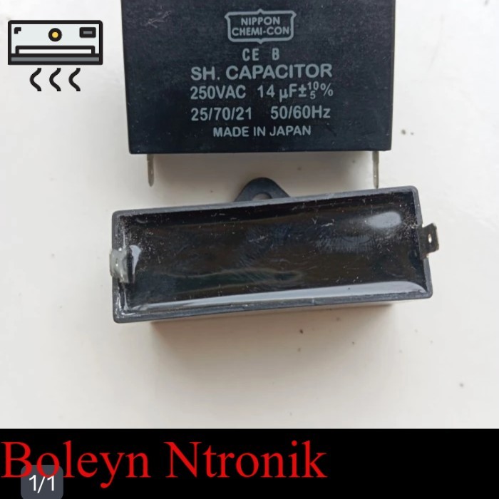 KAPASITOR CAPASITOR pompa air 14 uf 250 VAC 50 / 60 HZ ori