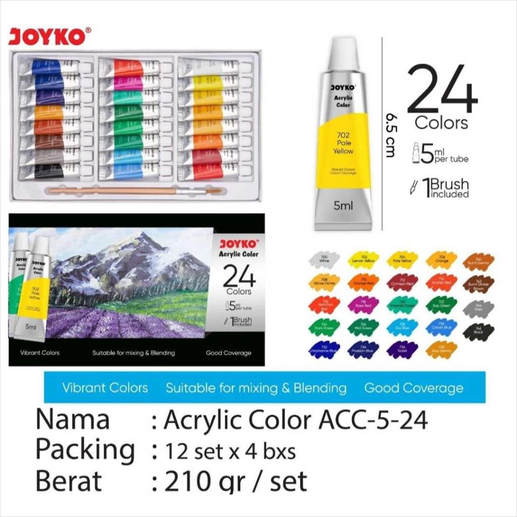 

[D] Cat Acrylic Joyko ACC-5-24 5ml 24Colors SF6