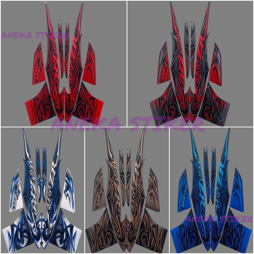 Striping Stiker Polet Motor Yamaha Vega zr 2010 Full Set body standar berkualitas terbaik termurah