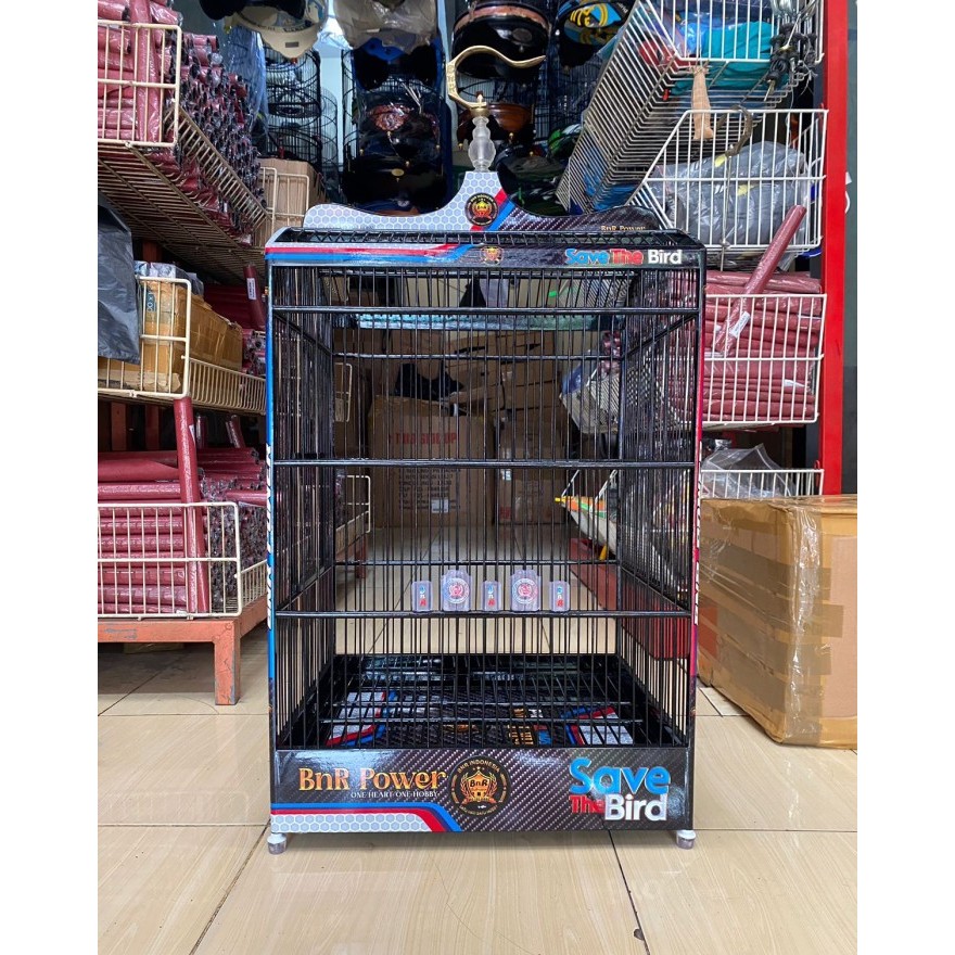 SANGKAR KANDANG KOTAK BNR DECAL POWER NEW NOMER 1 dan 2