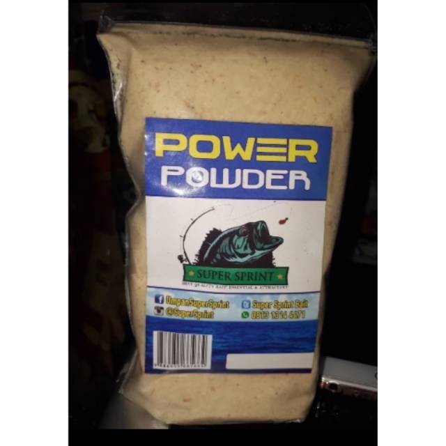 power powder super sprint umpan mancing umpan putih umpan strike ikan mas nila mujair - Romeesa