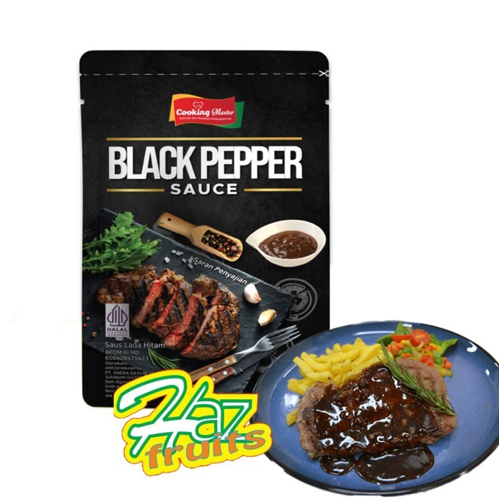 

Blackpepper Sauce Cooking Master 1 Kg | Saus Lada Hitam