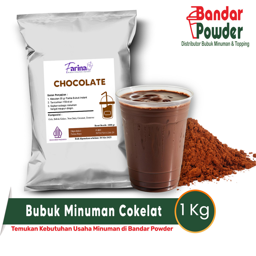 

Bubuk Minuman Chocolate 1kg - Farina Serbuk Minuman Cokelat Mix