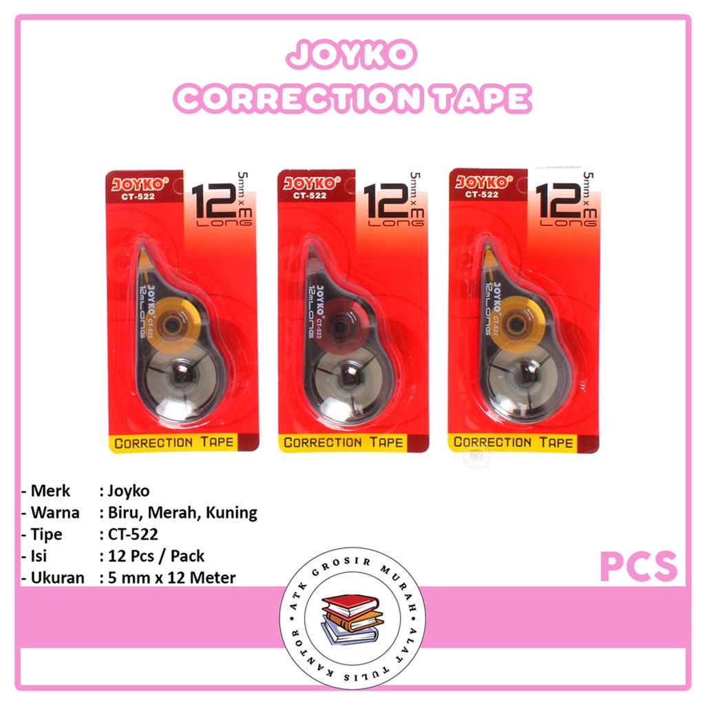

JOYKO - Correction Tape CT-522 (5mmX12m) - Pcs