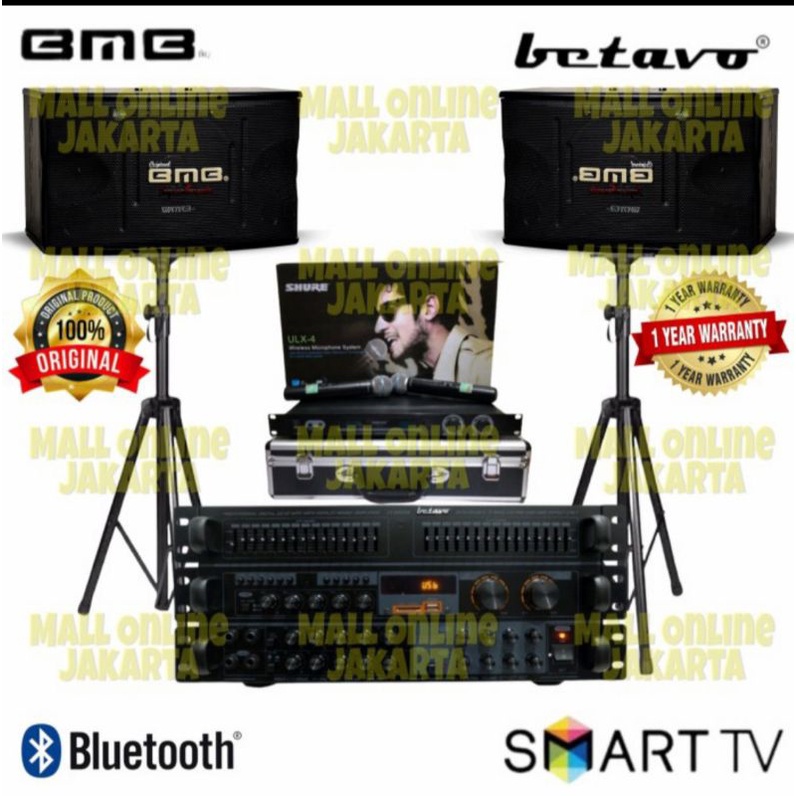 Paket Sound BMB 10Inch Karaoke Set Betavo zx8800b Original