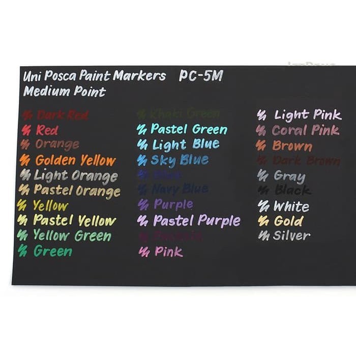 

Uni Posca Poster Paint Marker PC-3M Set 7 PASTEL Colors - PC-3M No Case