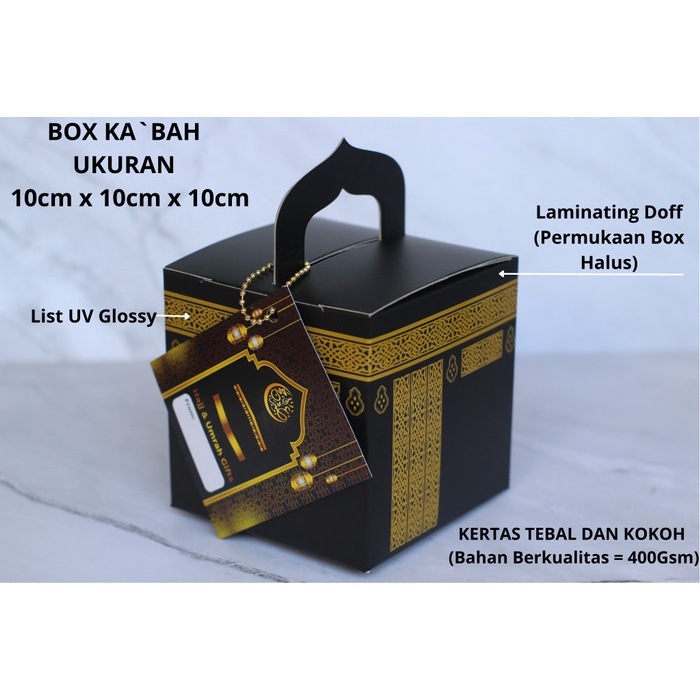 

BOX KABAH UKURAN 10x10x10 | OLEH OLEH HAJI UMRAH | SOUVENIR ISLAMI