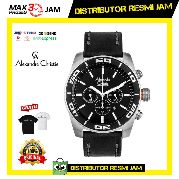 JAM PRIA ALEXANDR CHRISTIE AC 6500 6500MC SILVER BLACK ORIGINAL