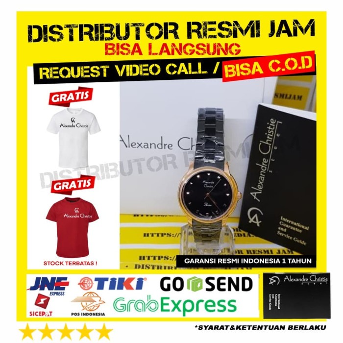 JAM ALEXANDRE CHRISTIE 2835LH AC2835LH 2835LH GARANSI RESMI 12 BULAN