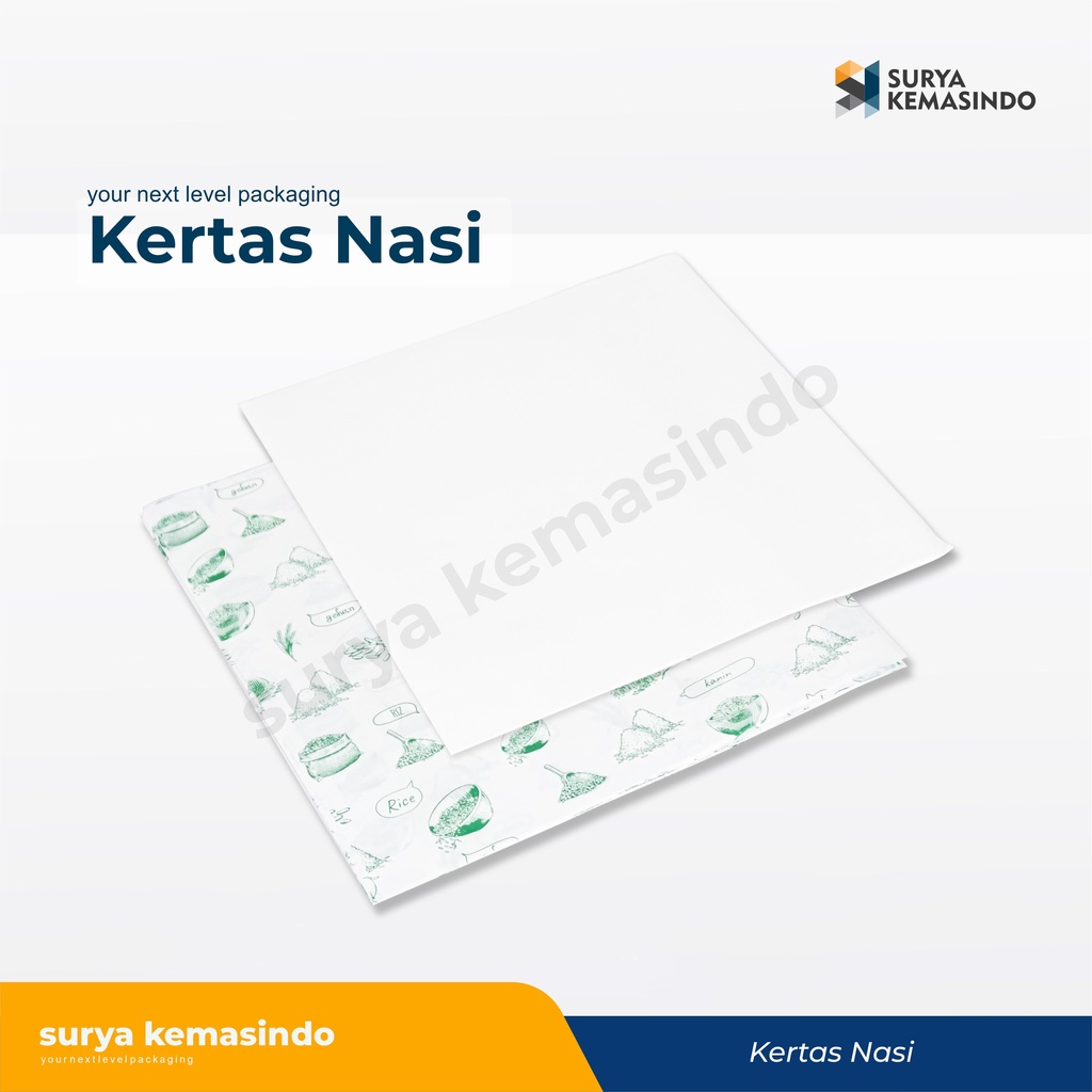

Kertas Nasi isi 100 Uk. 25X27 cm Pembungkus Nasi Anti Lengket/anti Minyak/Kertas Bungkus Nasi/MG Paper/Kertas Nasi Kfc/ Kertas Kebab