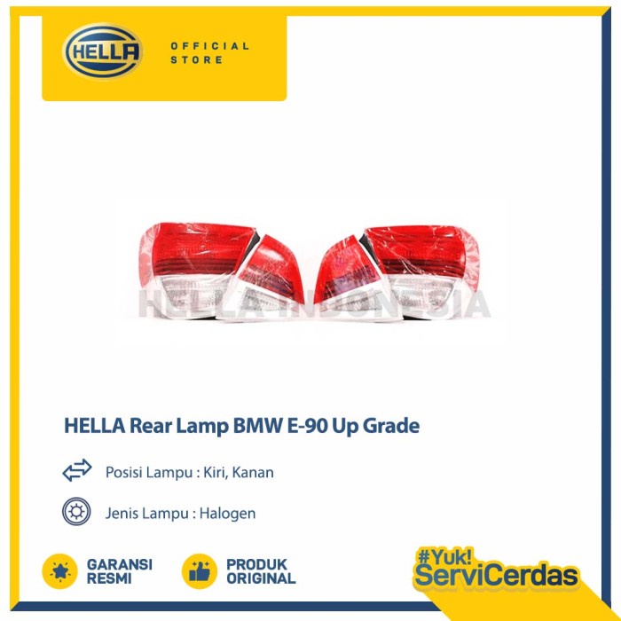 Lampu Belakang Mobil Hella BMW E-90 Up Grade Rear Lamp / Stop Lamp