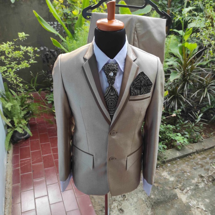 best -Jas formal Pria Jas pengantin Jas Nikah Jas blezer Jas murah pengantin - Rose Gold, S