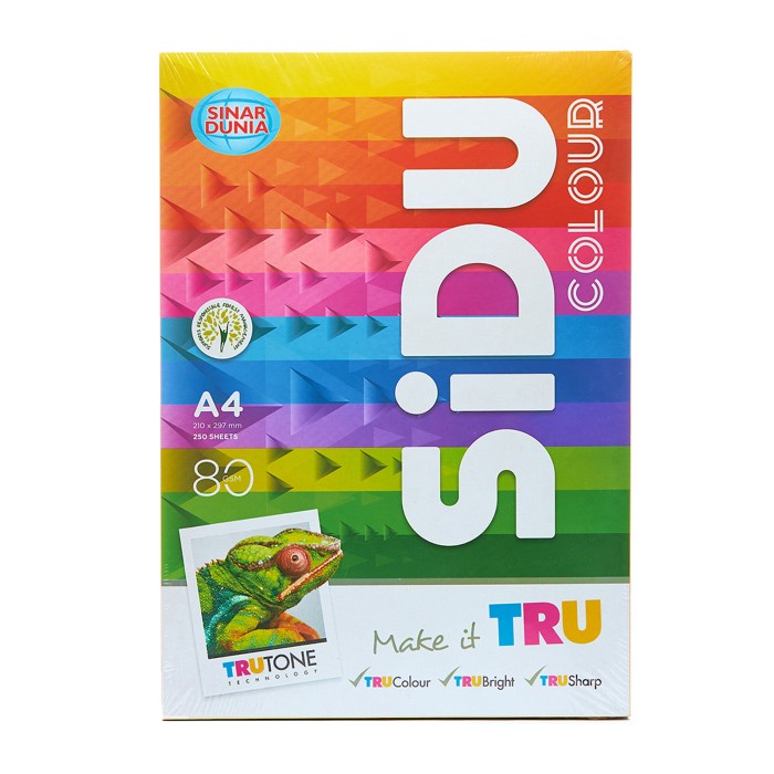 

Sinar Dunia Kertas Rainbow A4 80gsm