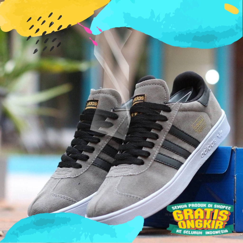 [ ] Sepatu adidas gazelle OG Suede Abu Hitam Pria Wanita / Sepatu Olahraga Lari Jogging / Sepatu Sne