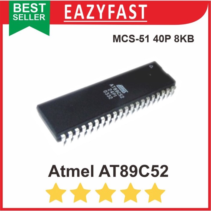 IC Atmel AT89C52 AT 89C52 MCS52 MCS 51 Chip Micro Mikro Program uC