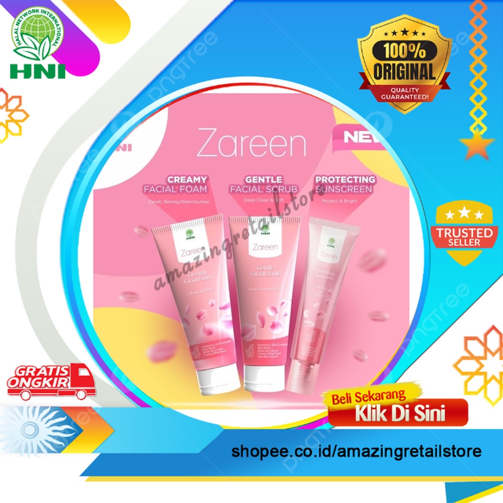 Essense Toner - Bright Glow Serum - Facial Scrub - Facial Foam - Protecting Sunscreen - Zareen Skinc