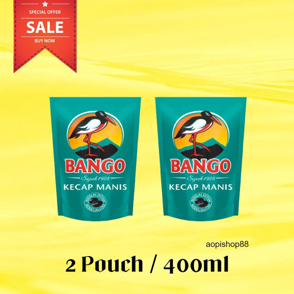 

KECAP MANIS BANGO 2 POUCH UKURAN 400ML / KECAP BANGO MANIS POUCH