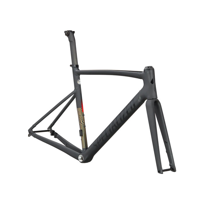 SPECIALIZED ALLEZ SPRINT FRAMESET OIL/BLACK - FRAME SEPEDA BALAP - Hitam, 49