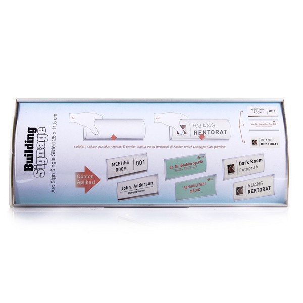 

Building Signage Arc Sign Single Sided 28 x 11.5 cm