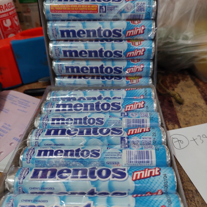 

✨PROMO✨ -PERMEN MENTOS MINT ROLL 1 BOX ISI 14 ROL