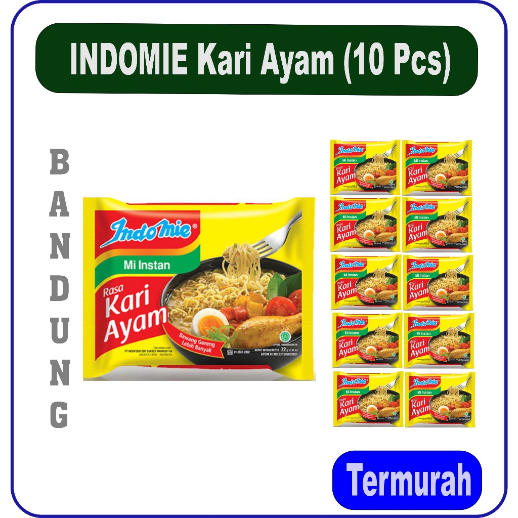 

INDOMIE Kari Ayam (10 Pcs)