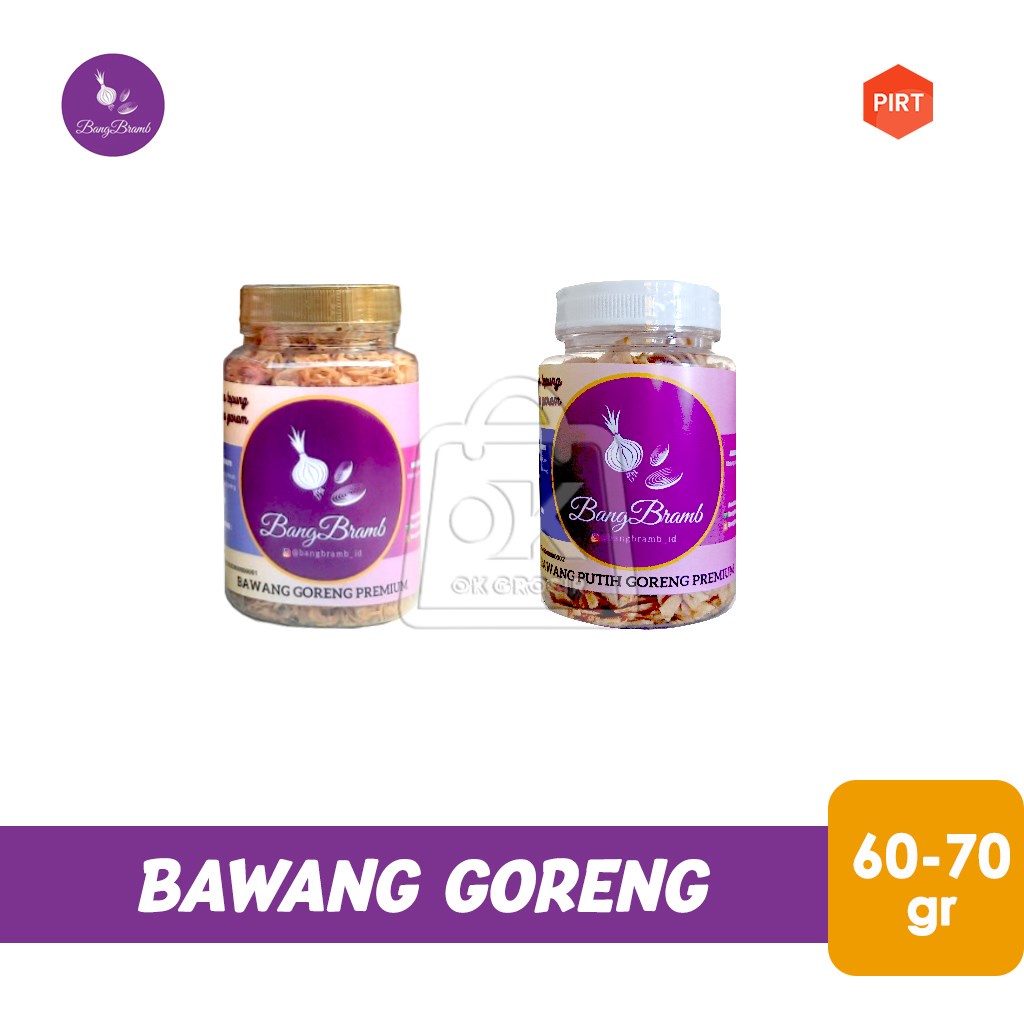 

Bawang Goreng Premium BangBramb /Bawang Merah/Putih Goreng (Botol Kecil)