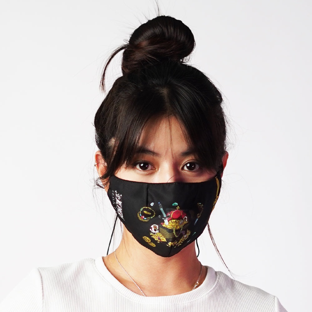 Juaraga Masker - ONIC Juara X One Piece Fortune Pirate - Hitam