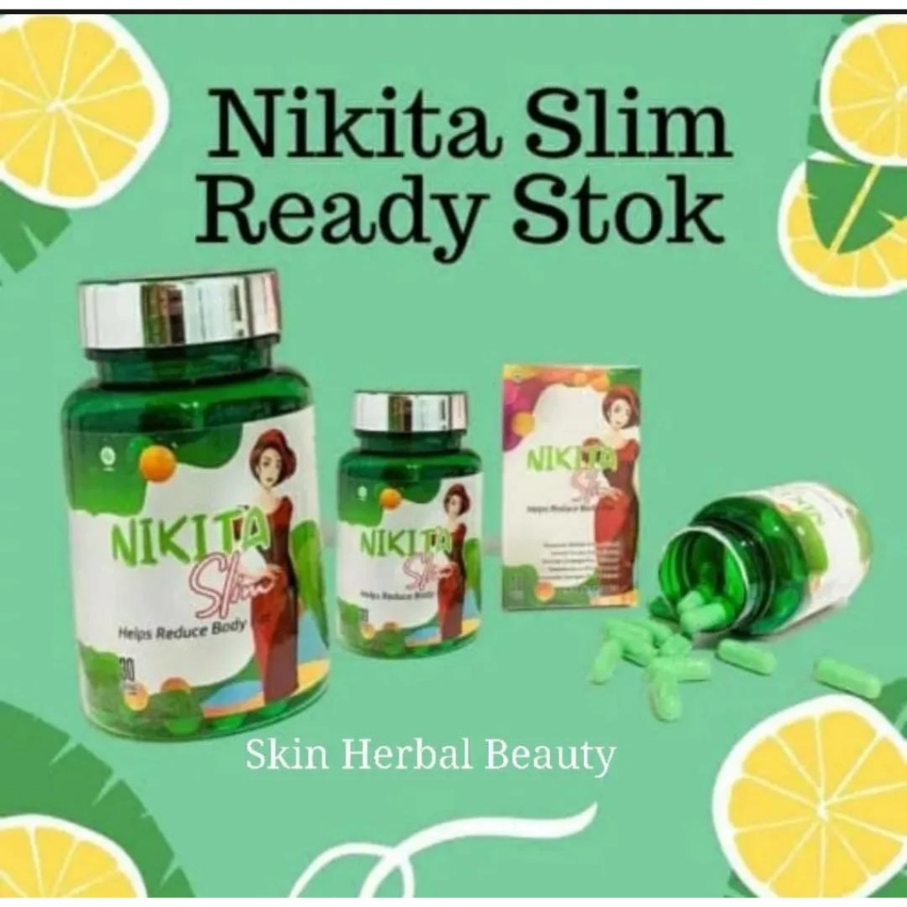NIKITA SLIM OBAT PELANGSING BADAN AMPUH BPOM 100% ORIGINALObat Diet Herbal Ampuh - Pelangsing BadanS