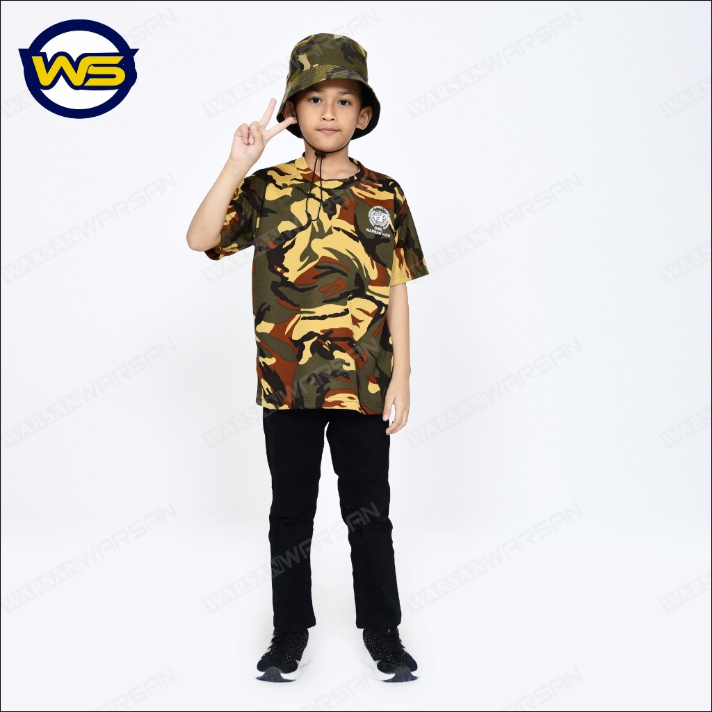 BAJU UNIFIL ANAK BORDIR TERBARU / KAOS OBLONG UNIFIL ANAK BORDIR / KAOS LORENG UNIFIL ANAK BORDIR