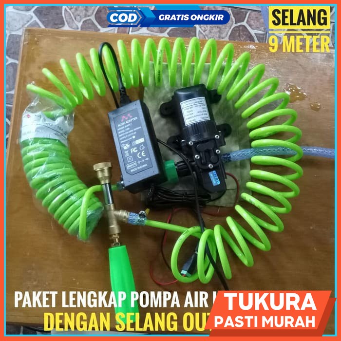 Paket Lengkap Dengan Selang Spiral, Cuci Mobil Cuci Motor dan cuci ac
