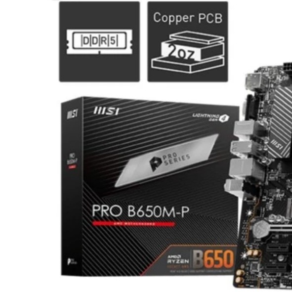 Motherboard MSI PRO B650M P DDR5 AM5 mATX Motherboard B650M-P DDR5