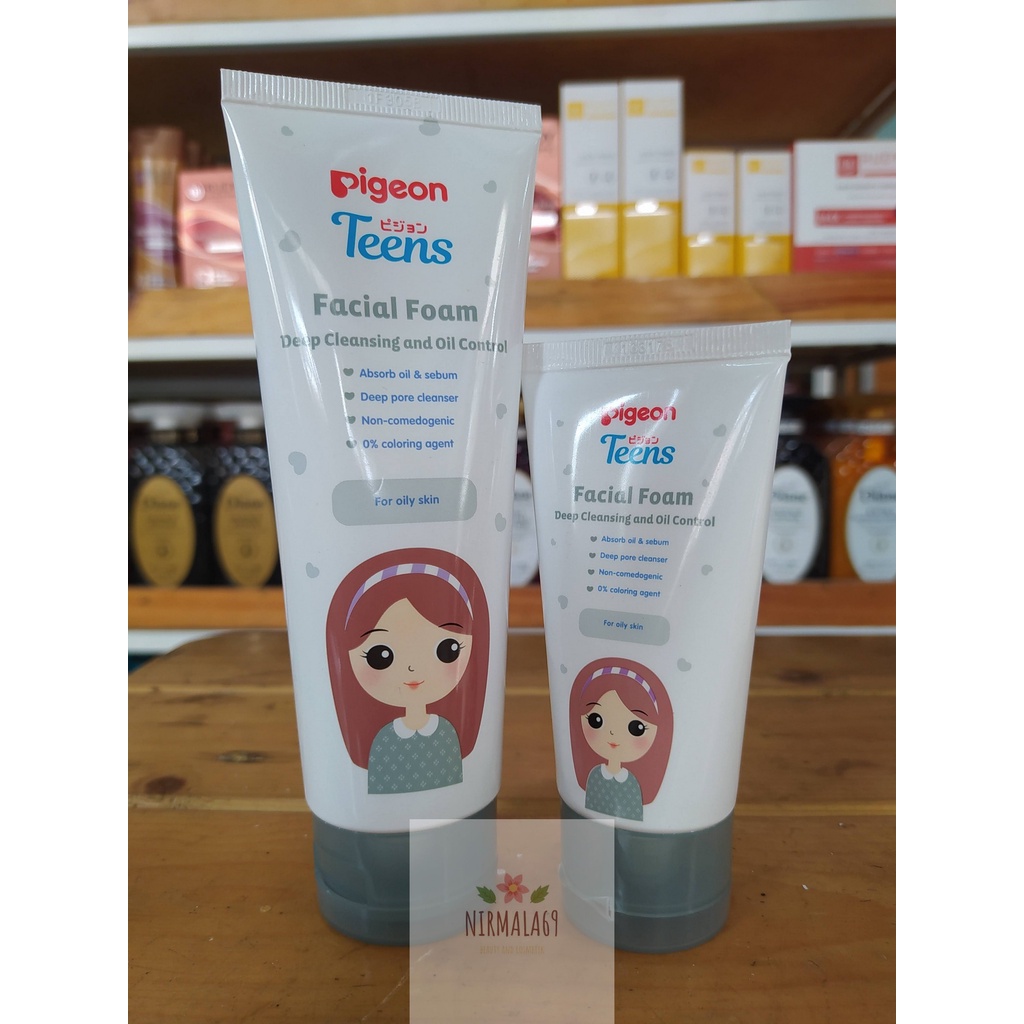 Pigeon Teens Facial Foam Deep Cleansing & Oil Control 100g & 40g/sabun pencuci wajah berminyak/face 