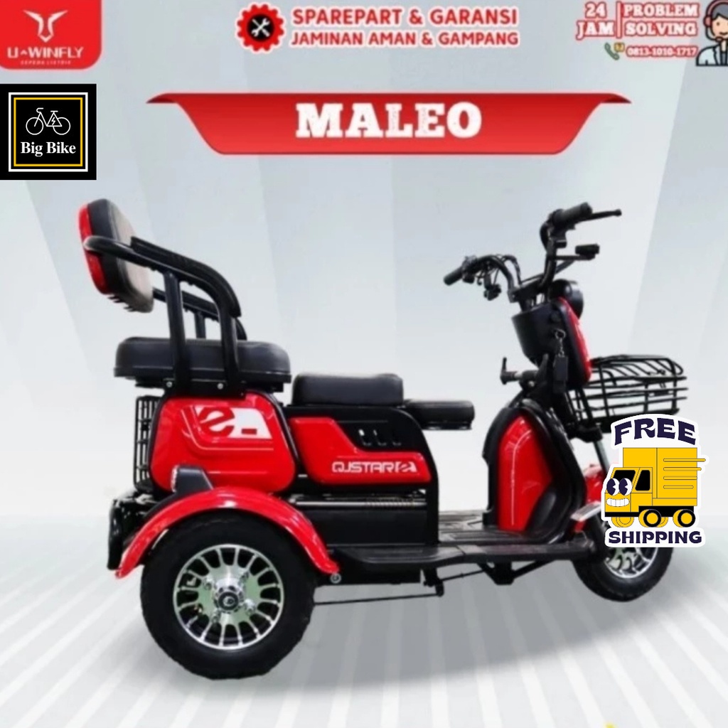 SEPEDA MOTOR LISTRIK RODA 3 MALEO UWINFLY INDONESIA