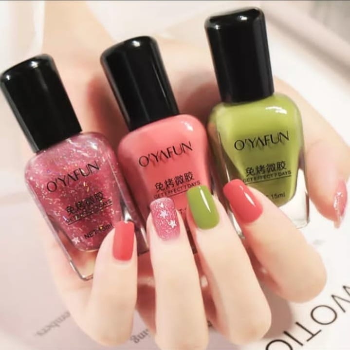 Kutek O'Yafun Peel Off kutek cat kuku halal muslimah Gel Nail polish O'yafun Kuteks 40 warna Kutek s