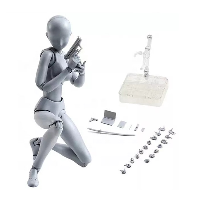 SHFiguart Body Kun / Chan - DX Set Mannequin Action Figure Model - Chan - Gray
