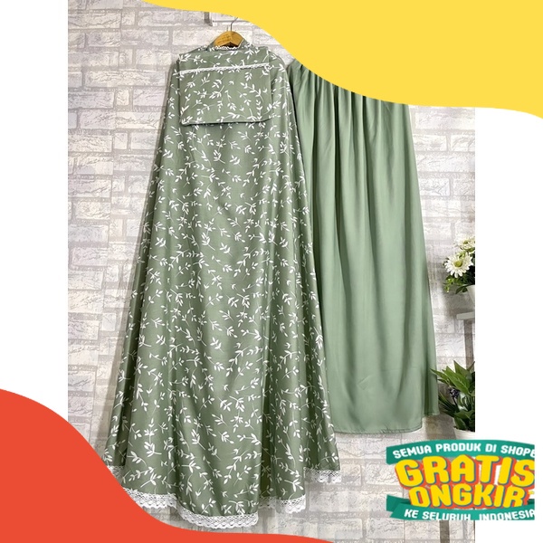 Mukena Dewasa Katun Rayon Ori Dewasa Jumbo/ ungu liliac