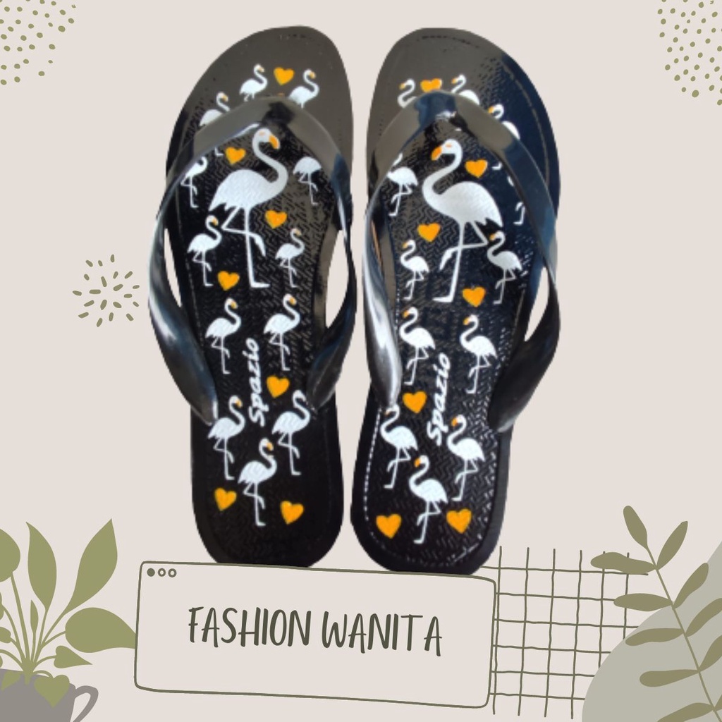 Sandal Japit Wanita Santai / Sandal Spazio Wanita