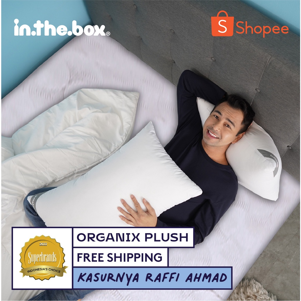 Kasur Latex Springbed INTHEBOX ORGANIX PLUSH - FREE Bantal & Mattress Protector | Ukuran Kasur 90x20