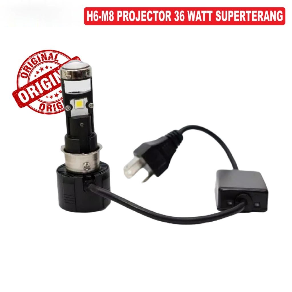 MINI PROJIE H6 LED M8 LENS BILED 36 WATT | LENSA BILED PROJECTOR | PROJIE H6 LENS RAYTON RTD | LAMPU