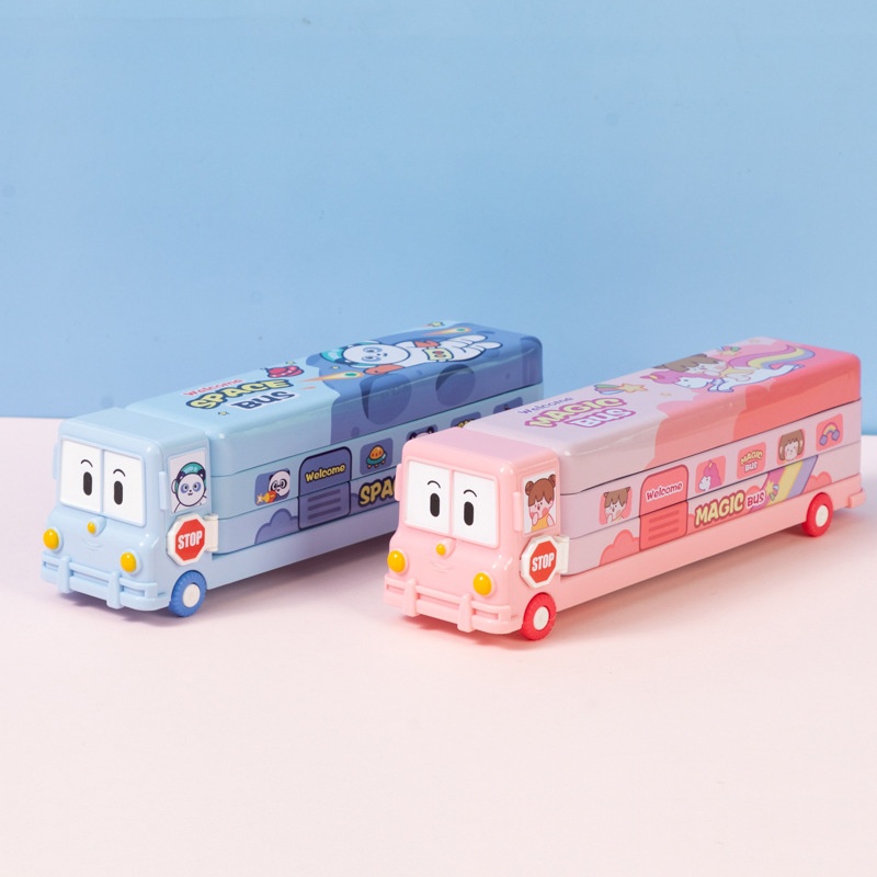 

[ GROSIR ATK] KOTAK PENSIL 3 TINGKAT + PENGSERUT KARAKTER TAYO LITTLE BUS ASTRONOT DAN UNICORN EDITION LUCU / TEMPAT PENSIL 3 SUSUN + RAUTAN BENTUK MINI BUS GAMBAR UNICORN DAN ASTRONOT / TEMPAT PENSIL MOBIL MAINAN LG