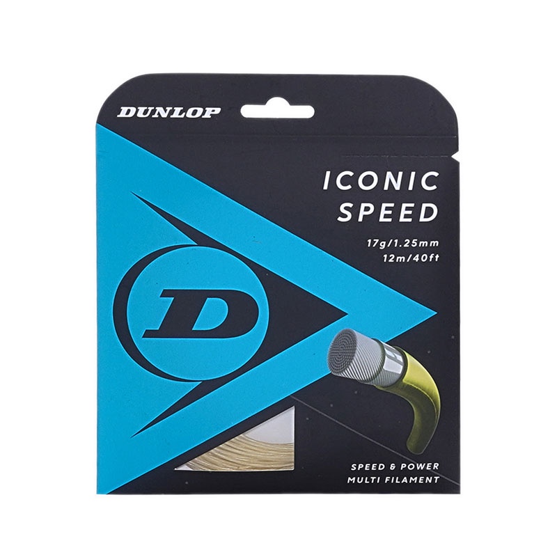 Dunlop Tennis String Iconic Speed 17g 1.25mm - Grey