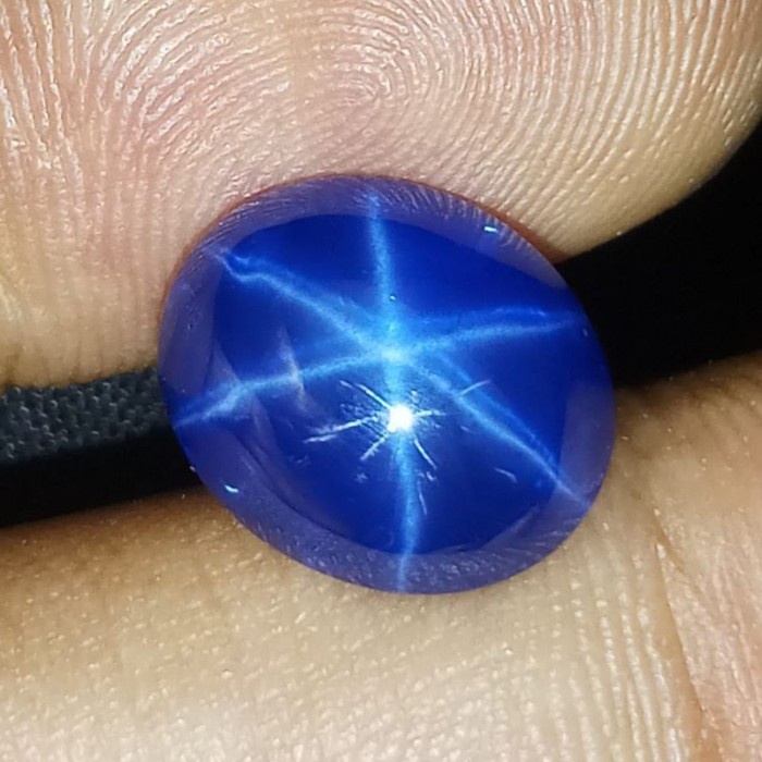 TERMURAH BATU BLUE SAFIR STAR ASLI BANGKOK KEKERASAN 9 MOHS