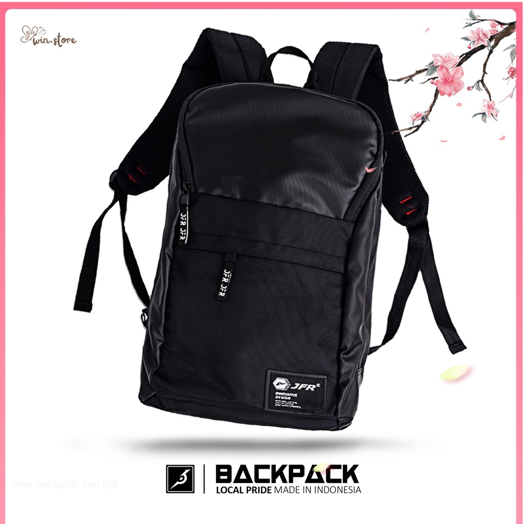 Tas Ransel Terkini / JFR Tas Ransel Pria Backpack Bahan Polyester JBAG08