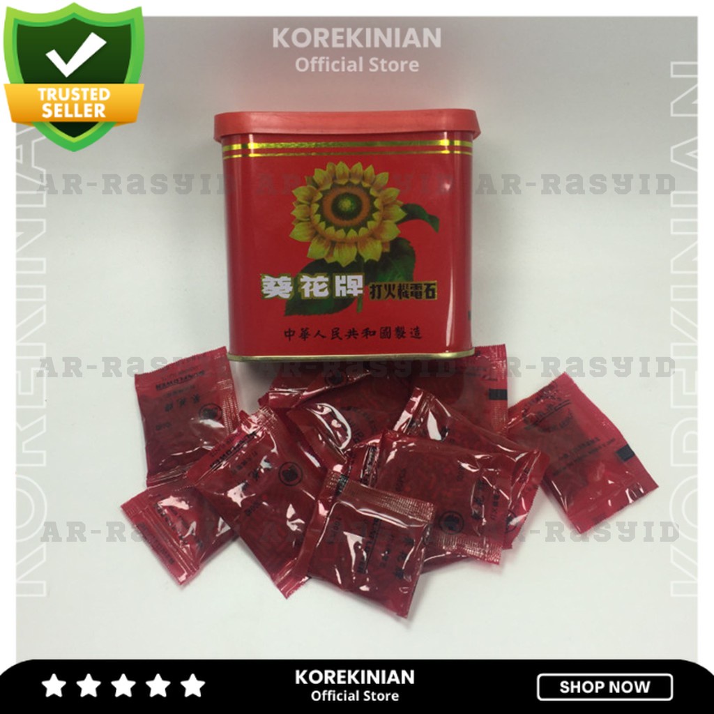 1 Kaleng Flint Zp Batu Korek Api Isi 100 Pcs